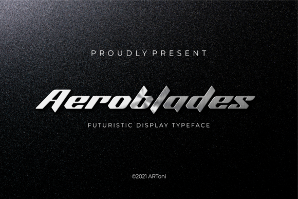 Aeroblades: A Futuristic Font for Modern Editorial Design