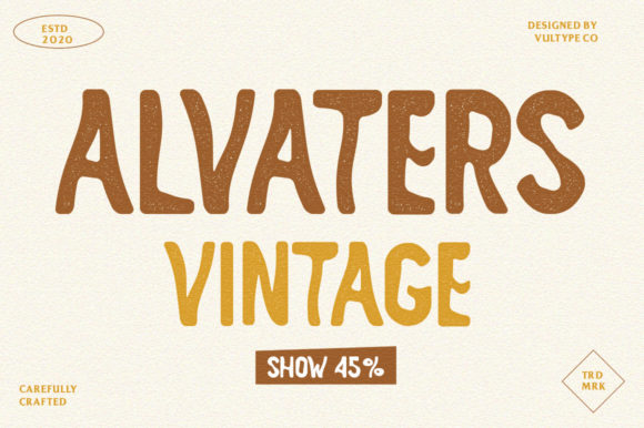 Alvaters Font Review: A Vintage Display Font for Creative Projects
