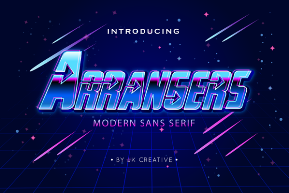 Arrangers: A Display Font for Creative Makers