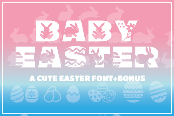 Baby Easter Font for Spring-Themed Web Design