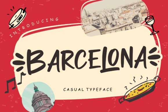 Barcelona Font: A Joyful Display Typeface for Creative Makers