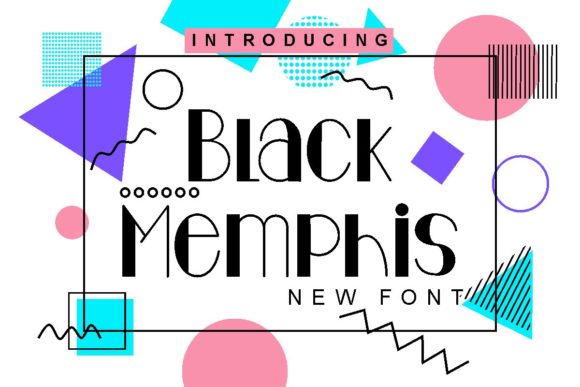 Black Memphis: A Versatile Display Font for Modern Editorial Design