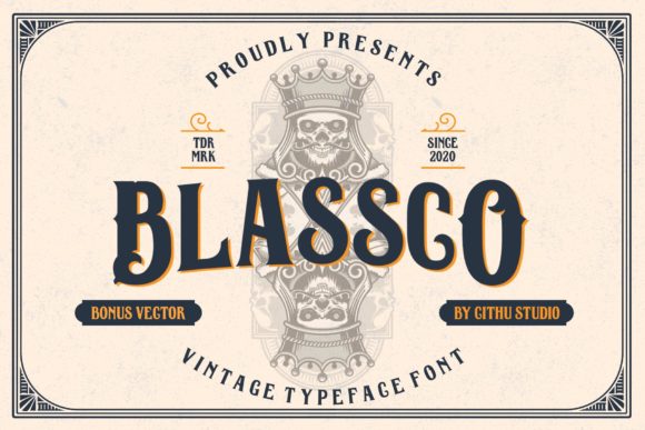 Blassco: A Vintage-Styled Display Font for Bold Editorial Design