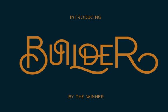 Builder Font for Handmade Creations and Elegant Designs