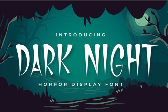 Dark Night Font for Halloween and Horror-Themed Crafts