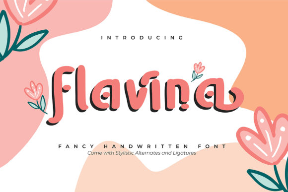 Flavina: A Retro Display Font for Editorial Creativity