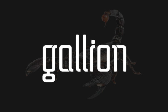 Gallion: A Modern Display Font for Editorial Design