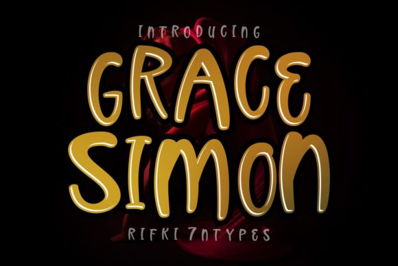 Grace Simon: A Youthful Display Font for Creative Projects