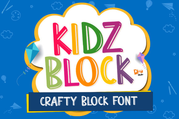 Kidz Block Font for Playful Branding and Creative Design