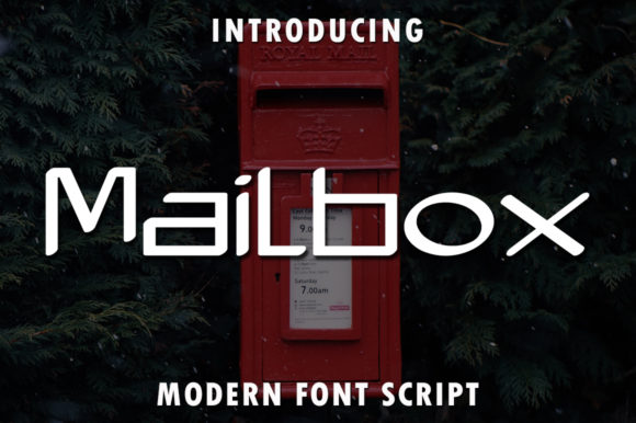 Mailbox Display Font for Creative Publishing and Editorial Design