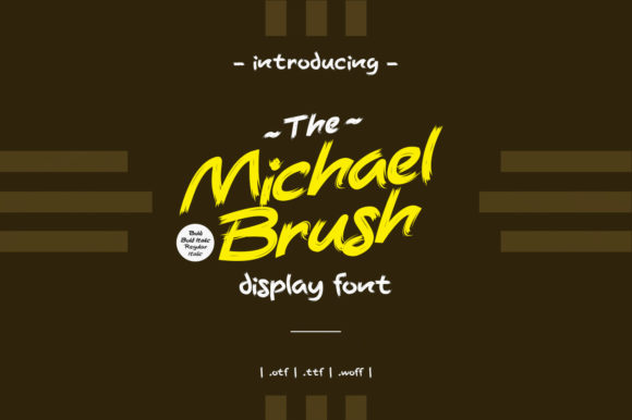 Michael Brush: A Youthful Display Font for Creative Branding