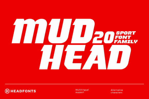 Mudhead Family Display Font for Bold Editorial Design