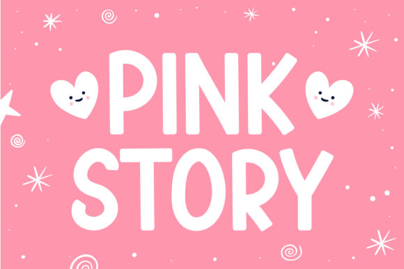 Pink Story Font for Eye-Catching Digital Designs