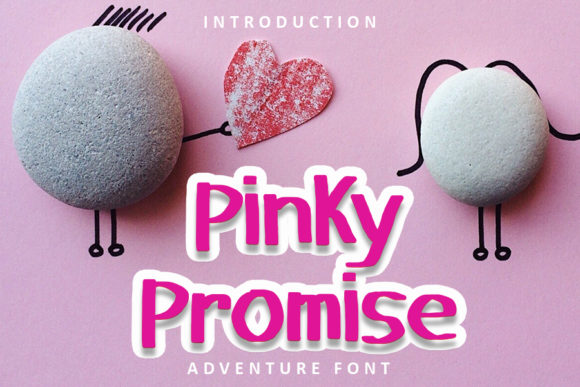 Pinky Promise Display Font for Web and Digital Design
