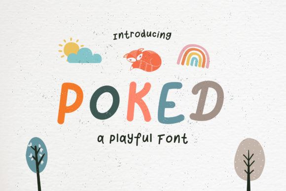 Poked Font for Playful and Engaging Editorial Design