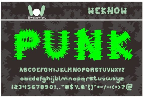 Punk Font for Bold Campaign Design