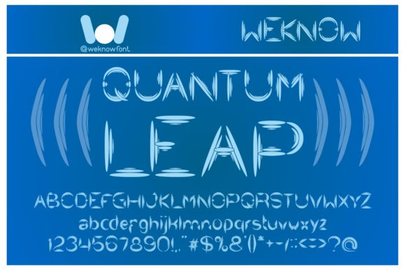 Quantum Leap: A Futuristic Font for Creative Makers