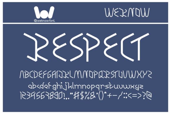 Respect: A Modern Display Font for Editorial Design
