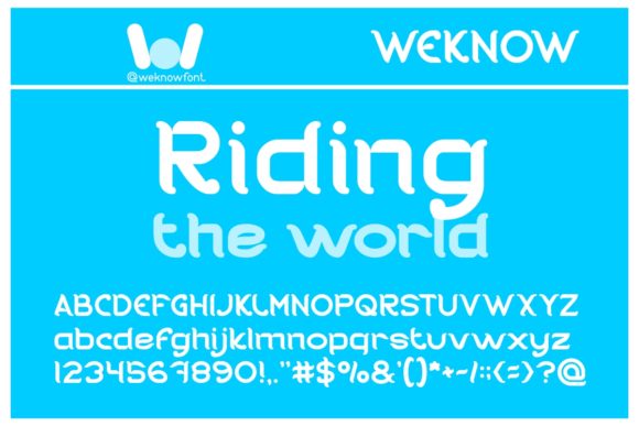 Riding the World Font for Whimsical Editorial Design