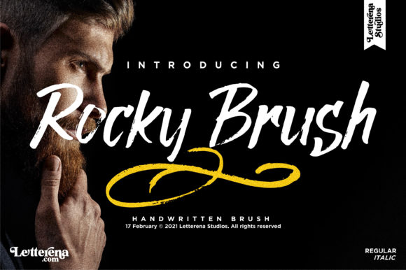 Rocky Brush: A Fresh Display Font for Modern Branding