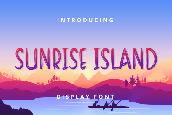 Sunrise Island Font for Modern Handmade Creations