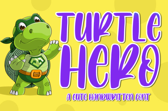 Turtle Hero: A Joyful Display Font for Creative Makers
