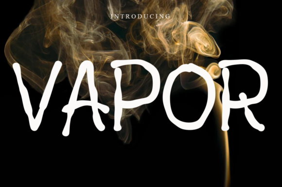 Vapor Font for Eye-Catching Display Typography