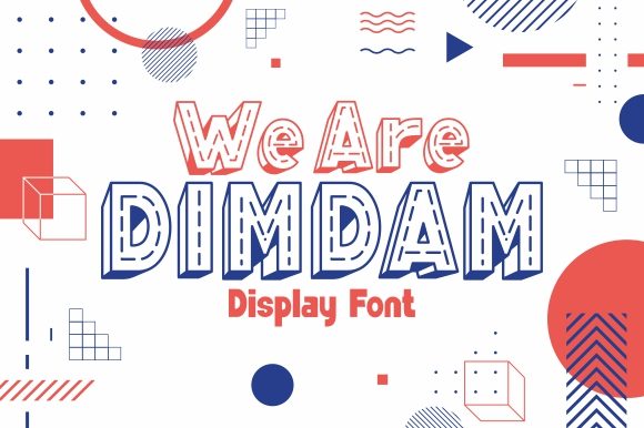 We Are Dimdam – A 3D Display Font for Eye-Catching Designs